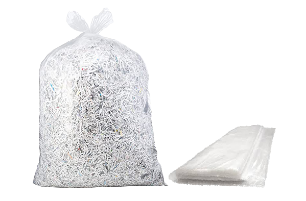 bolsa de basura transparente